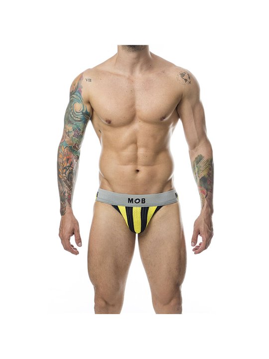 Mob Stripe Classic Jock - Sospensorio per Uomo Giallo Taglia M