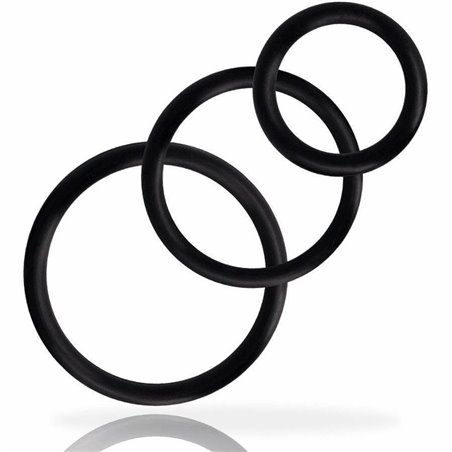 Addicted Toys - Rings Set for Penis Black