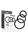 Addicted Toys - Set di 3 Anelli Fallici Neri in Silicone