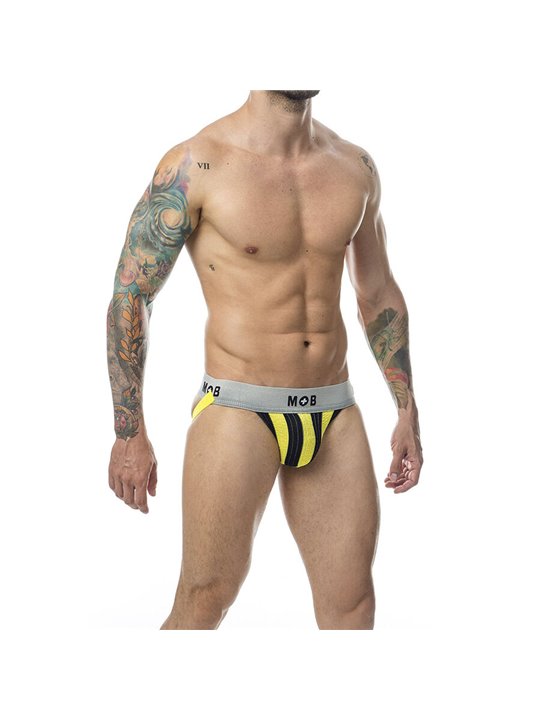 Mob Stripe Classic Jock - Sospensorio per Uomo Giallo Taglia XL