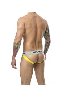 Mob Stripe Classic Jock - Yellow Jockstrap for Men Size XL