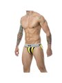 Mob Stripe Classic Jock - Yellow Jockstrap for Men Size XXL