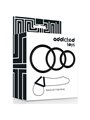 Addicted Toys - Set di 3 Anelli Fallici Neri in Silicone