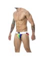 Mob Stripe Classic Jock - Rainbow Jockstrap for Men Size XL