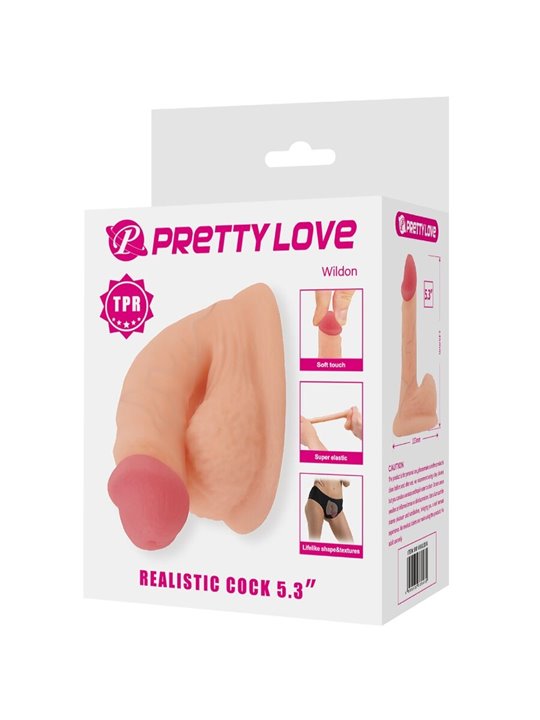 Pretty Love Wildon - Ultra Realistic and Elastic Strap-On Dildo 10 Cm