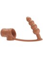 Pretty Love - Phallic Sleeve with Silicone Natural Anal Plug