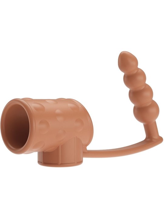 Pretty Love - Phallic Sleeve with Silicone Natural Anal Plug