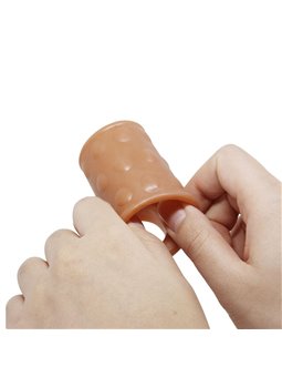 Pretty Love - Phallic Sleeve with Silicone Natural Anal Plug