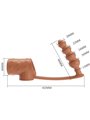 Pretty Love - Phallic Sleeve with Silicone Natural Anal Plug