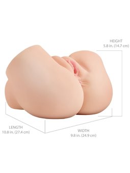 Pdx Elite Back That Ass Up - Vagina e Ano Realistici con Vibrazione