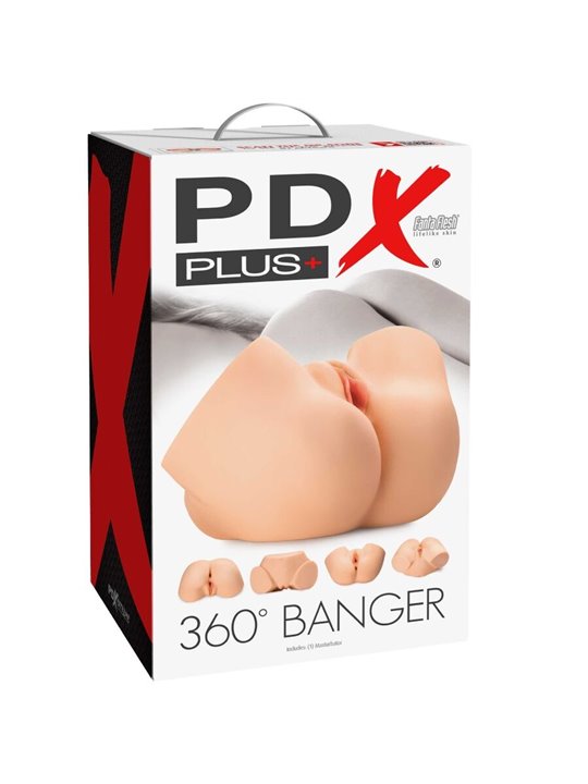 Pdx Plus 360° Banger - Masturbatore Uomo Vagina e Ano Realistici