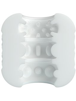 Pretty Love Crystle - Masturbatore Maschile in Silicone Bianco