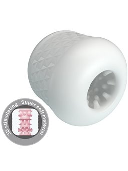 Pretty Love Crystle - White Silicone Male Masturbator