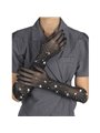 Subblime 957469 - Guanti Trasparenti Neri Glitterati Taglia S/M