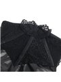 Subblime 957551 - Abito Nero in Ecopelle con Collo in Pizzo L/XL