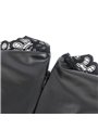 Subblime 957551 - Abito Nero in Ecopelle con Collo in Pizzo L/XL