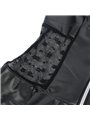 Subblime 957704 - Abito Nero in Ecopelle e Pizzo con Zip Frontale S/M