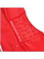 Subblime 957728 - Red Faux Leather and Lace Dress with Front Zipper S/M