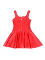 Subblime 957698 - Red Faux Leather and Lace Dress with Heart Zipper L/XL