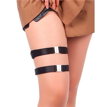 Subblime 957476 - Cinturini Imbracature Nere Regolabili per le Gambe