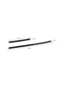 Subblime 957476 - Cinturini Imbracature Nere Regolabili per le Gambe