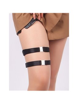 Subblime 957476 - Cinturini Imbracature Nere Regolabili per le Gambe