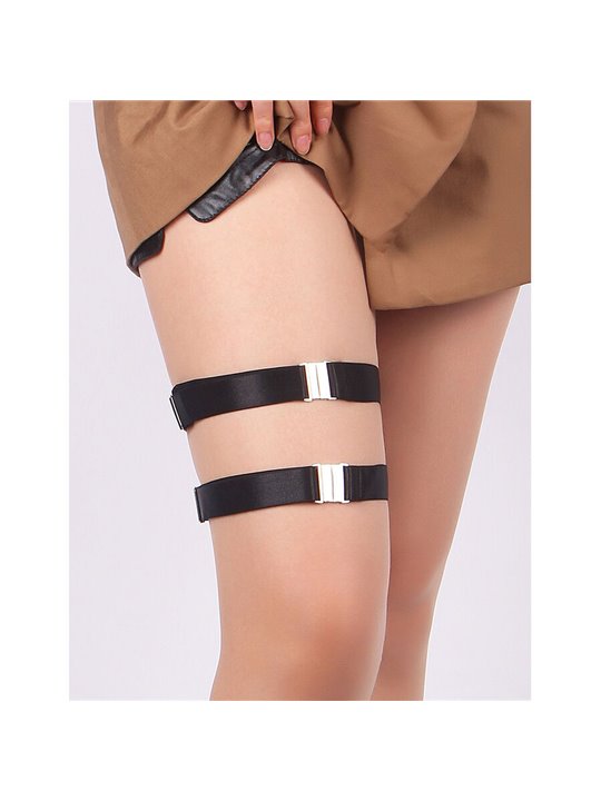 Subblime 957476 - Cinturini Imbracature Nere Regolabili per le Gambe