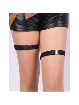 Subblime 957476 - Cinturini Imbracature Nere Regolabili per le Gambe