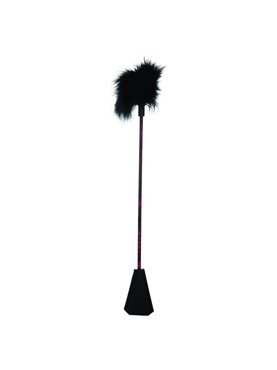 Calexotics Scandal Feather Crop - Frusta e Piumino Nero 53,25 Cm