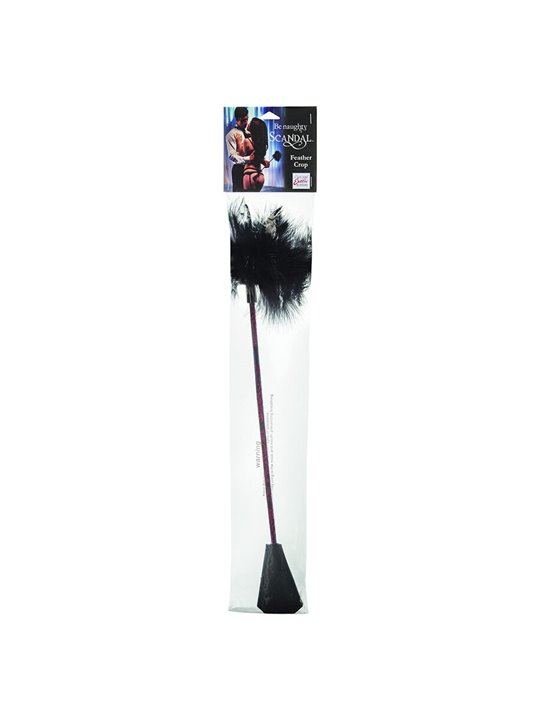 Calexotics Scandal Feather Crop - Frusta e Piumino Nero 53,25 Cm