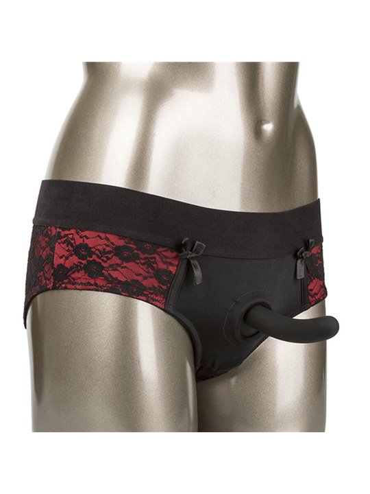 Calexotics Scandal - Slip Rossi con Cavallo Aperto e Dildo Taglia S/M