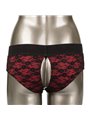 Calexotics Scandal - Red Open Crotch Panties with Dildo Size L/XL