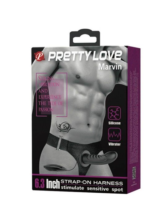 Pretty Love - Marvin Strap On with Vibration and Hollow Dildo