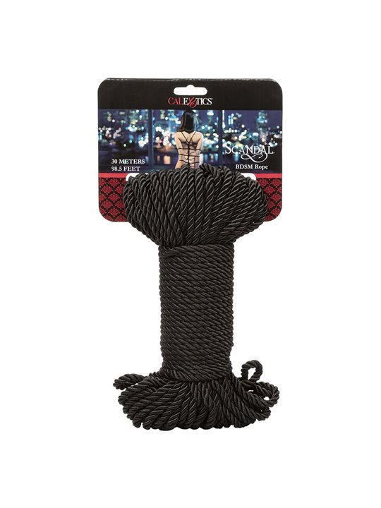 Calexotics Scandal BDSM Rope - Corda Nera per Bondage 30 Metri