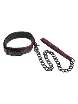 Calexotics Scandal Collar With Leash - Metal Collar with Leash