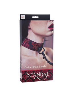 Calexotics Scandal Collar With Leash - Collare e Guinzaglio in Metallo