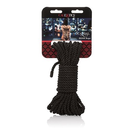 Calexotics Scandal BDSM Rope - Black Bondage Rope 10 Meters