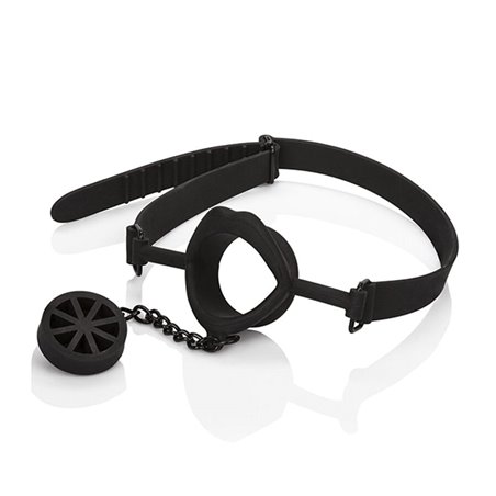 Calexotics Scandal Silicone Stopper Gag - Bavaglio con Tappo Nero