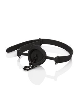 Calexotics Scandal Silicone Stopper Gag - Black Stopper Gag