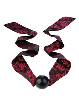 Calexotics Scandal Ball Gag - Black/Red Bow Ball Gag