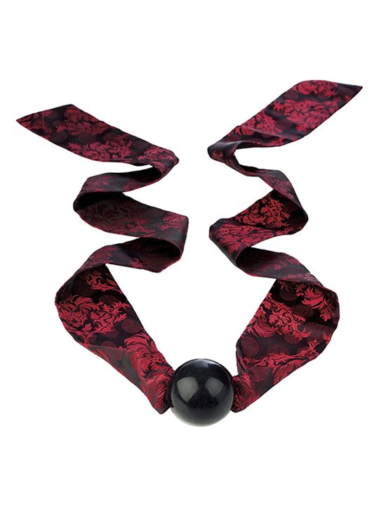 Calexotics Scandal Ball Gag - Black/Red Bow Ball Gag