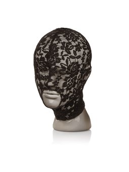 Calexotics Scandal Lace Hood - Black Lace Open Mouth Hood