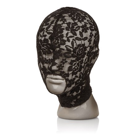 Calexotics Scandal Lace Hood - Black Lace Open Mouth Hood