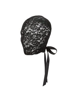 Calexotics Scandal Corset Lace Hood - Black Lace Bondage Hood