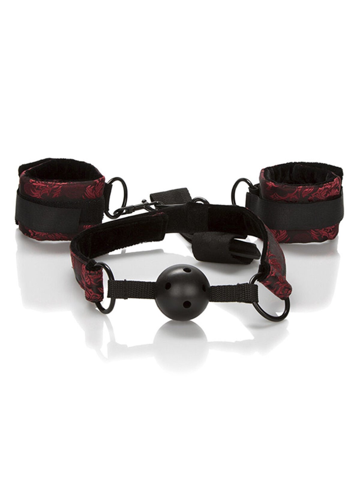 Calexotics Scandal Ball Gag - Bavaglio Traspirante con Manette
