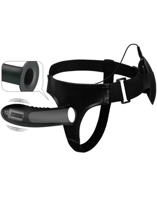 Pretty Love - Myron Strap On with Vibration and Hollow Dildo