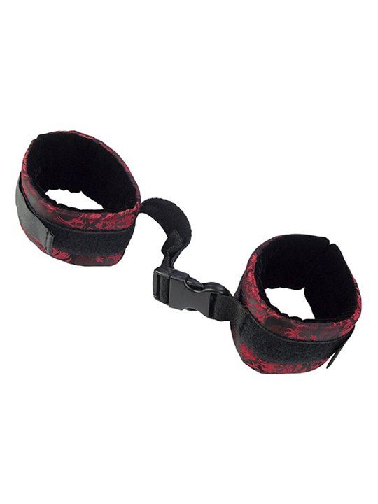 Calexotics Scandal Control Cuffs - Cavigliere Bondage Rosso/Nero