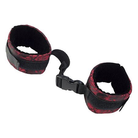 Calexotics Scandal Control Cuffs - Cavigliere Bondage Rosso/Nero