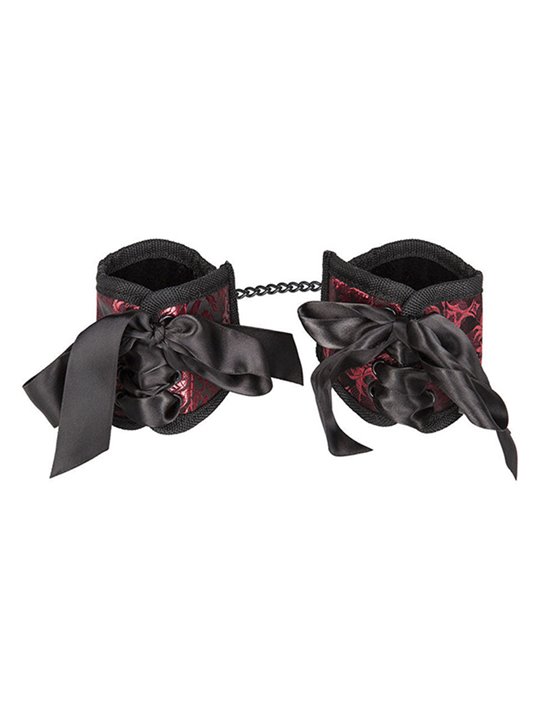 Calexotics Scandal Corset Cuffs - Red/Black Corset Wrist Cuffs