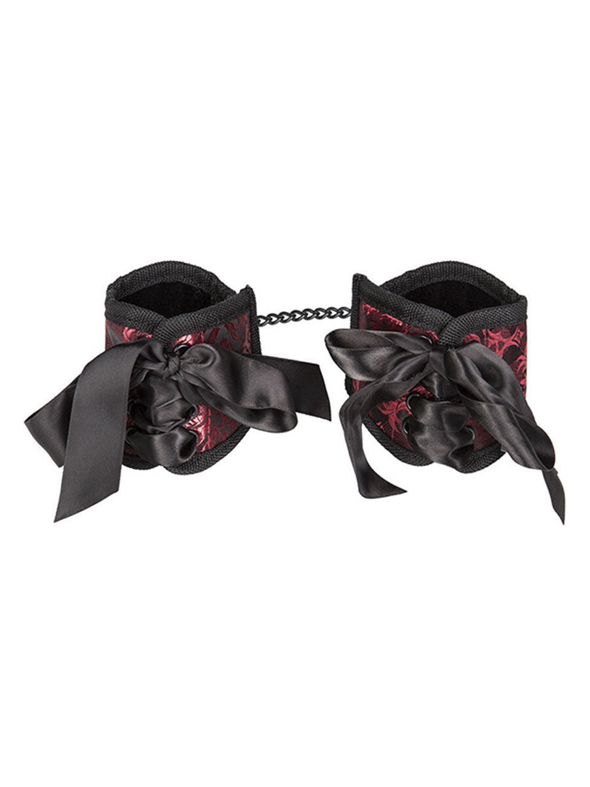 Calexotics Scandal Corset Cuffs - Red/Black Corset Wrist Cuffs